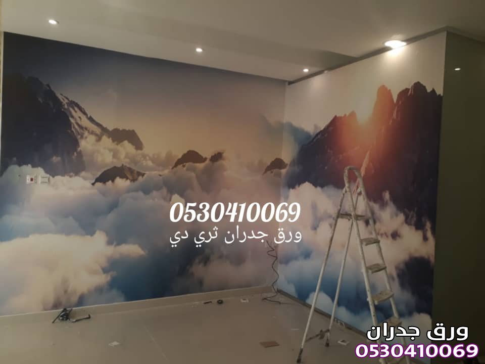 ورق جدران 3d تصميم مودرن - فني تركيب ورق جدران